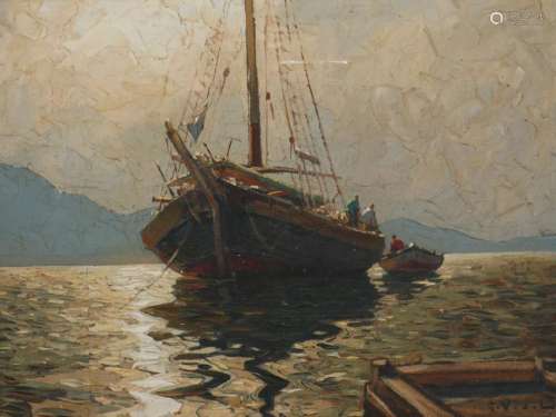 Fgustave Vidal (1895 - 1966), oil on canvas.
