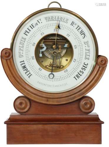 Large barometer on pedestal.