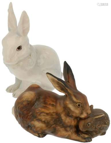 (2x) Bunnie figurines Goebel.