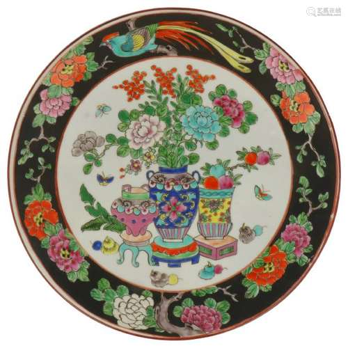 Decorated plate.