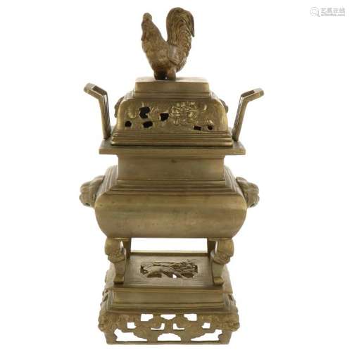 Bronze incense burner.