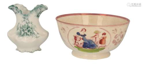 (2x) English pottery