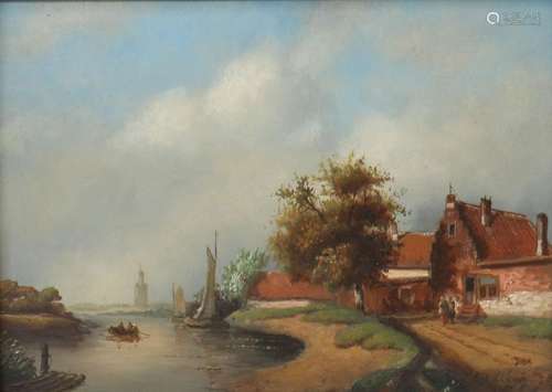 Dutch School, 20th Century, oil on panel