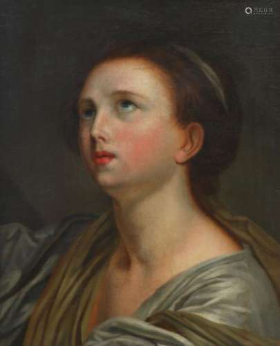 J. B. Greuze (1725 - 1805) (follower of), oil on
