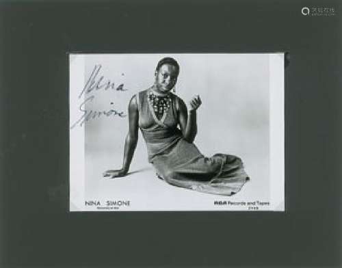 Nina Simone Signed Photograph