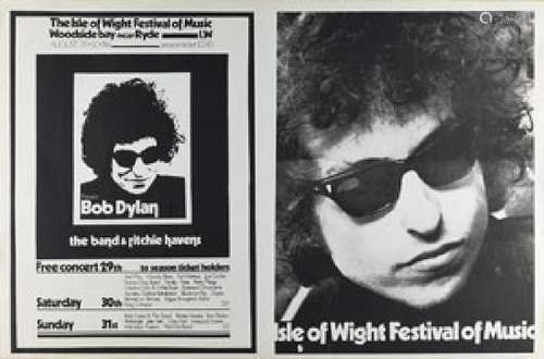 Bob Dylan 1969 Isle of Wight Poster