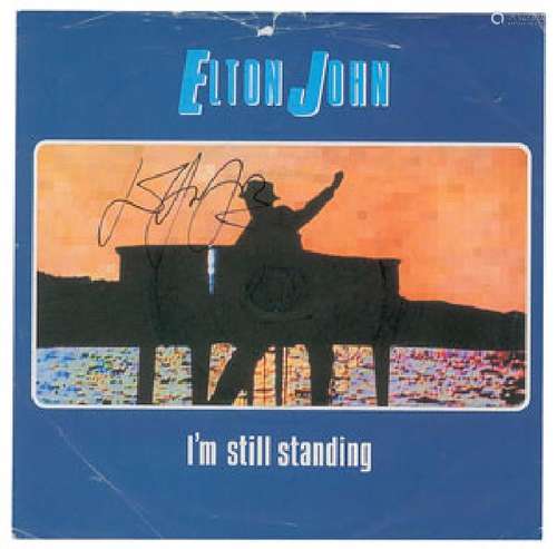 Elton John Signed Record Sleeves