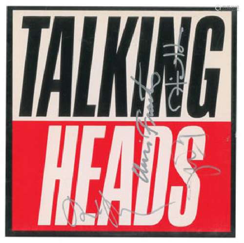 Talking Heads Signed Album