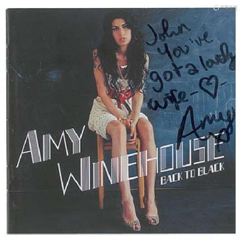 Amy Winehouse Signed CD Booklet