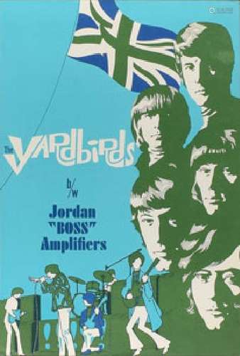 The Yardbirds 1960s Jordan 'Boss' Amplifiers Poster