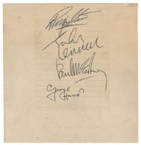 Beatles 1963 Newcastle Signatures