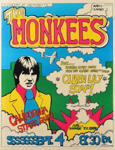 The Monkees 1968 Sacramento Poster