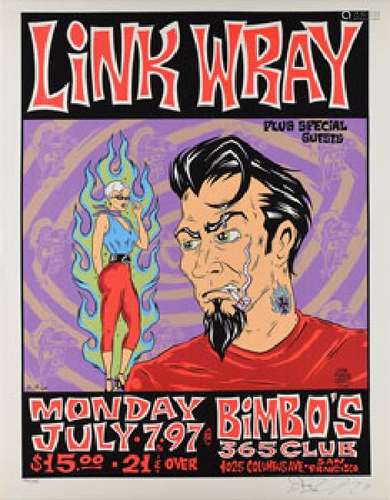 Link Wray 1997 San Francisco Print