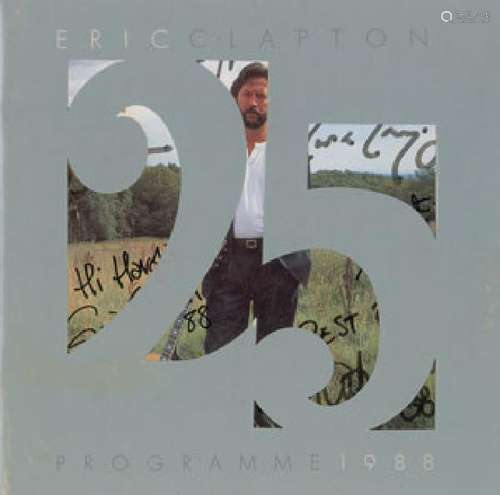 Eric Clapton Signed Program