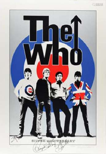 The Who Signed Silver Anniversary Poster