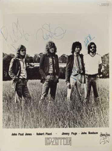 Led Zeppelin Signed Photograph