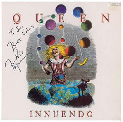 Queen: Freddie Mercury Signed Innuendo Album