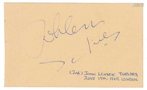 John Lennon Signature