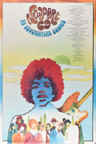 Jimi Hendrix Experience 1969 Newport Pop Festival