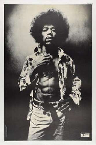 Jimi Hendrix 1967 Track Records Promotional Poster