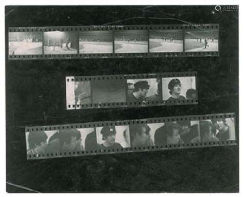 Beatles 1965 Shea Stadium Contact Sheet