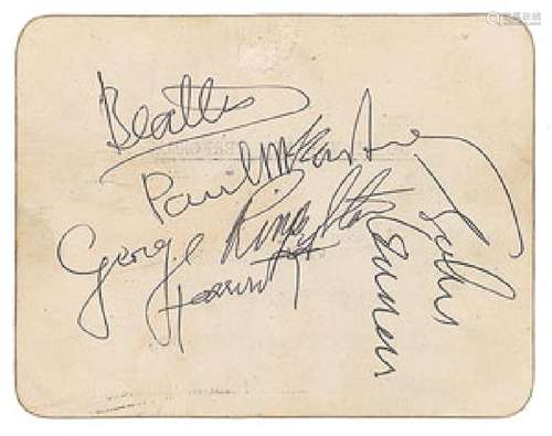 Beatles Signed 1963 Royal Command Backstage Pass