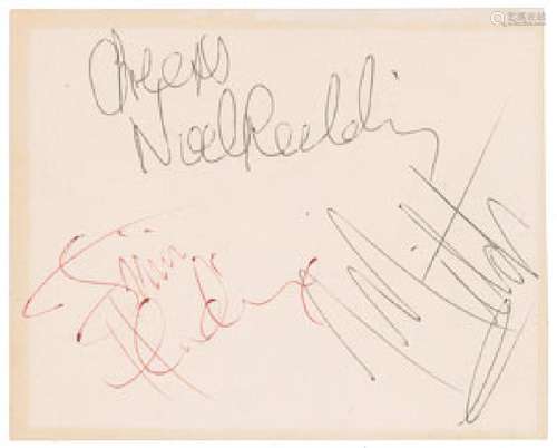 Jimi Hendrix Experience 1967 Signatures