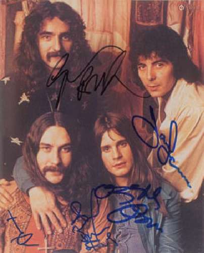 Black Sabbath Signed Photograph