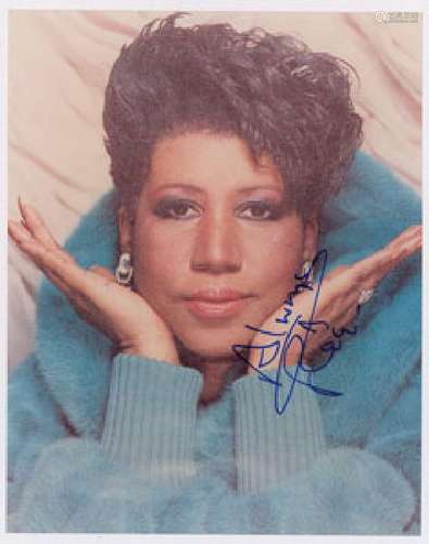 Aretha Franklin Signed Photograph