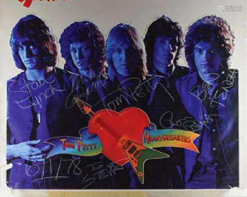 Tom Petty and the Heartbreakers Signed Window Display