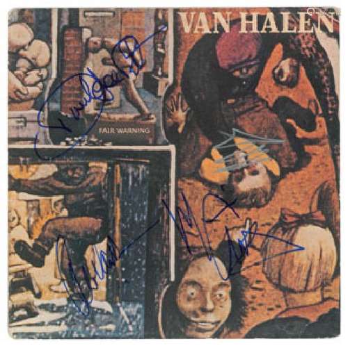 Van Halen Signed Album