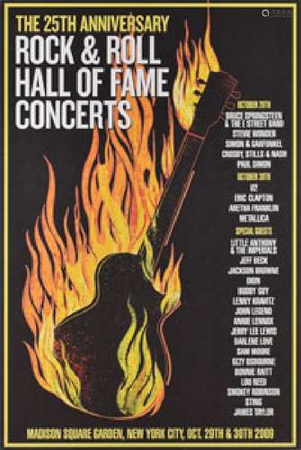 Rock and Roll Hall of Fame 25th Anniversary Print