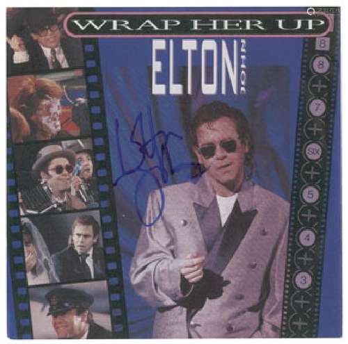 Elton John Signed 45 RPM Record