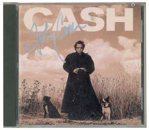 Johnny Cash Signed American Recordings CD