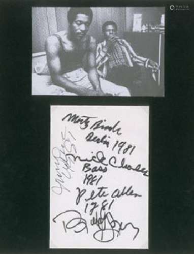 Buddy Guy and Junior Wells Signatures