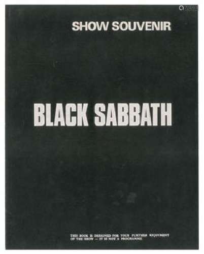 Black Sabbath Signed Program