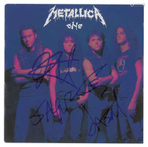 Metallica Signed 45 RPM Record