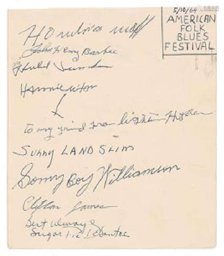 American Folk Blues Festival 1963Â1964 Signatures