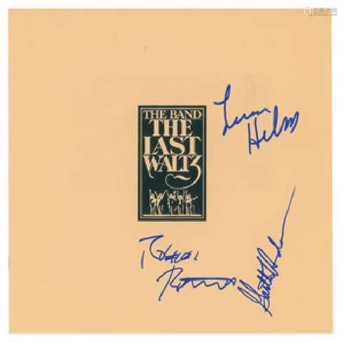 The Band Signed Album Insert