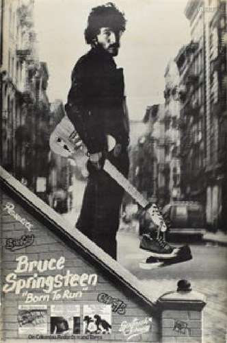 Bruce Springsteen Born to Run Promo Poster