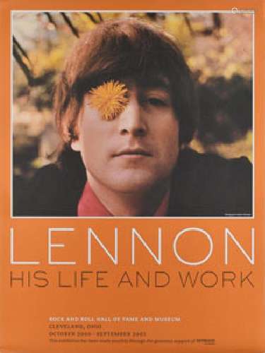 John Lennon Rock and Roll Hall of Fame Poster