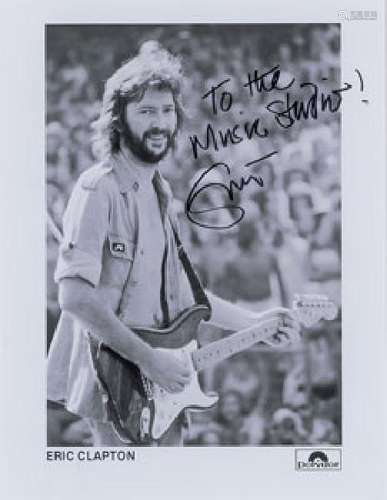 Eric Clapton Signed Photograph