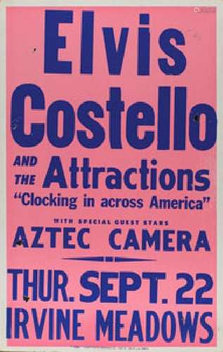 Elvis Costello and the Attractions 1983 Irvine Meadows