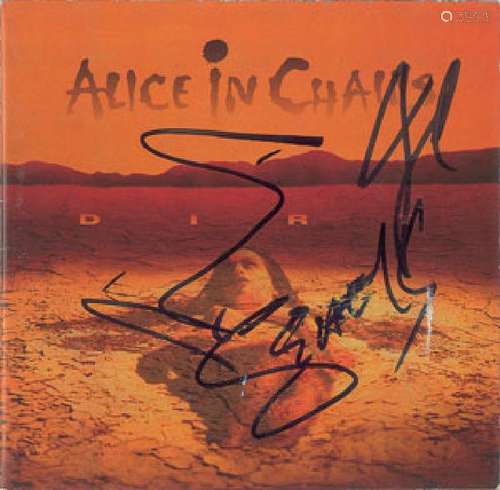 Alice in Chains Signed CD Booklet