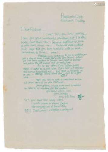 Eric Clapton Autograph Letter Signed