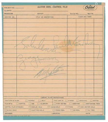 Beatles Signatures