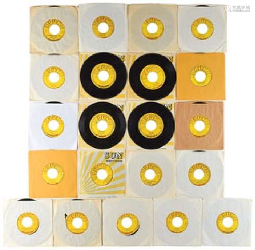 Johnny Cash Collection of (21) Sun 45 RPM Records