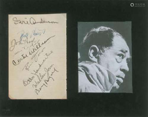 Duke Ellington's Sidemen Signatures