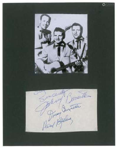 Johnny Burnette and the Rock 'n Roll Trio Signatures