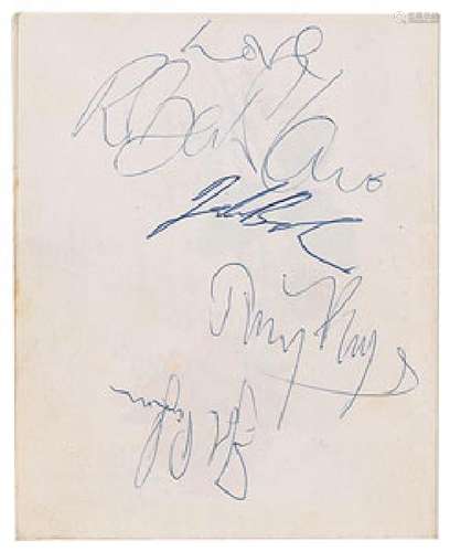 Led Zeppelin Signed Greeting Card